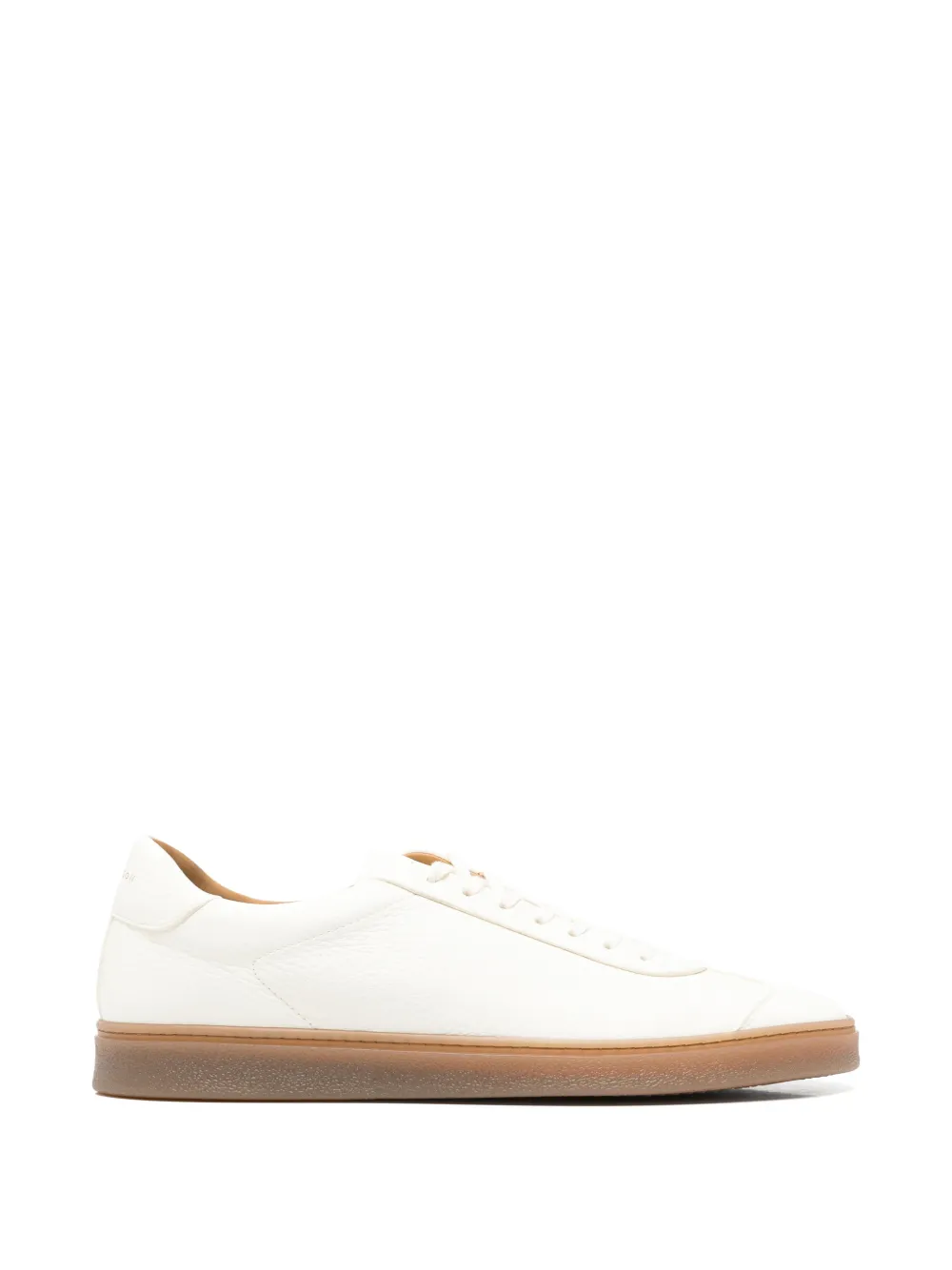 Henderson Baracco grained leather sneakers Wit
