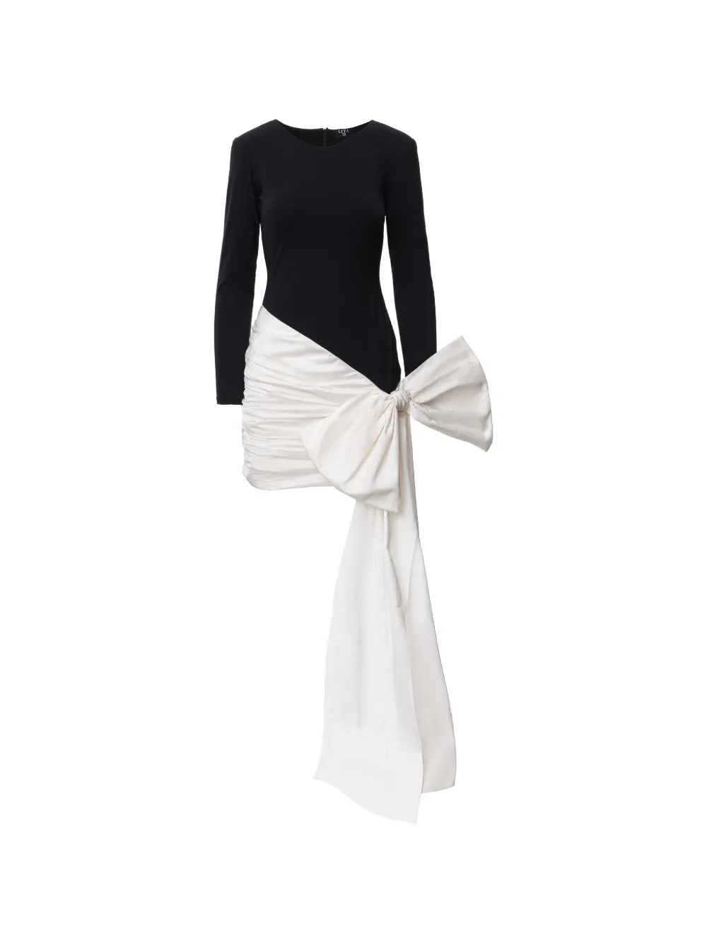 LITA COUTURE bow-detail mini dress - Bianco