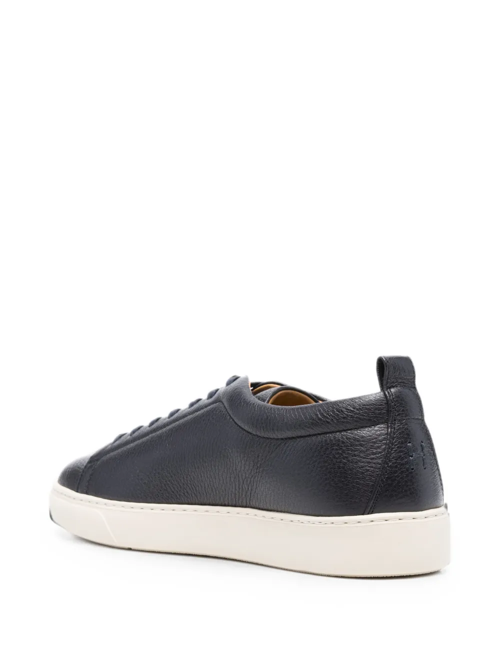Henderson Baracco grainy leather sneakers Blauw