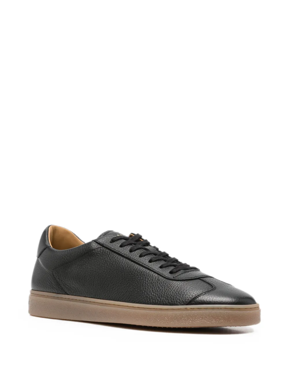 Henderson Baracco pebbled-leather sneakers Zwart