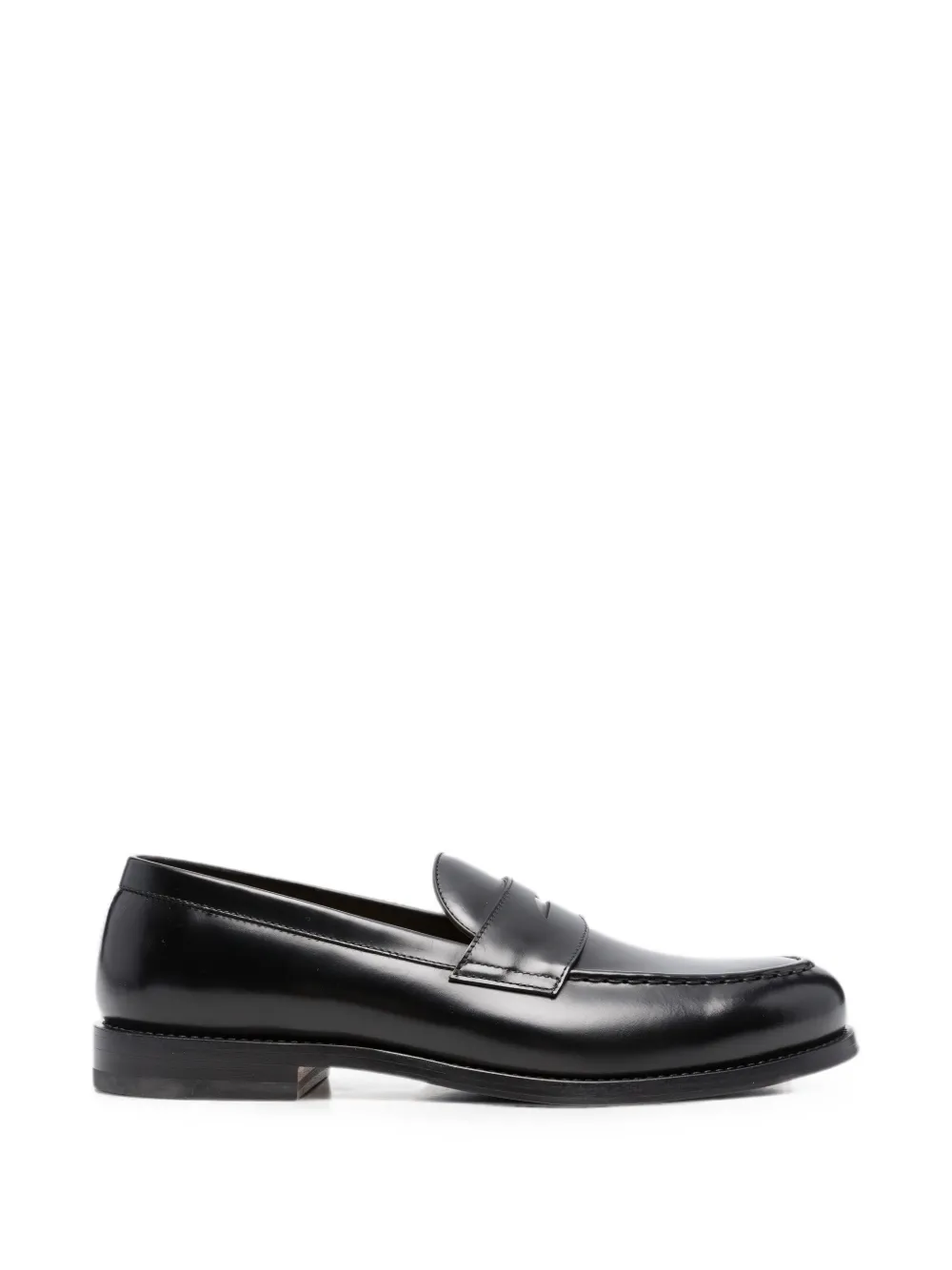 Henderson Baracco leather penny loafers - Nero