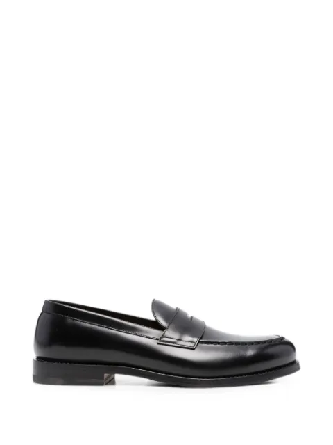 Henderson Baracco mocassins en cuir à entaille penny
