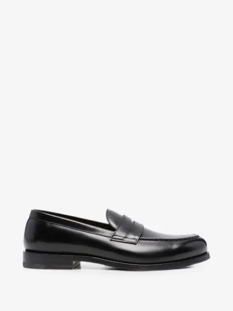Henderson Baracco leather penny loafers