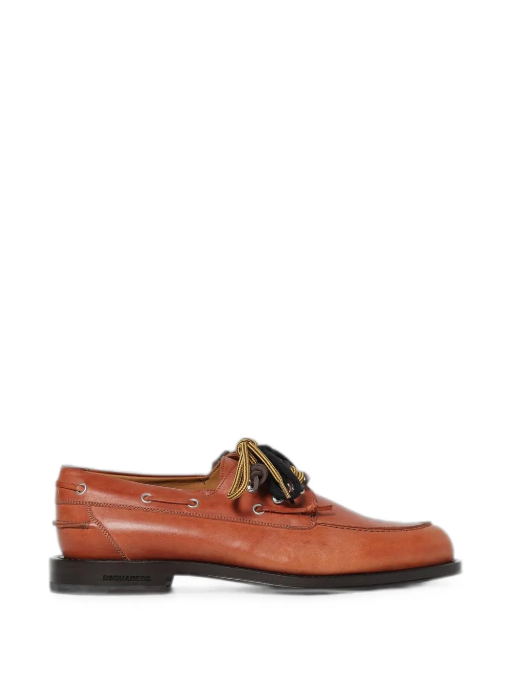 Magliano lace-up leather boat shoes - Marrone
