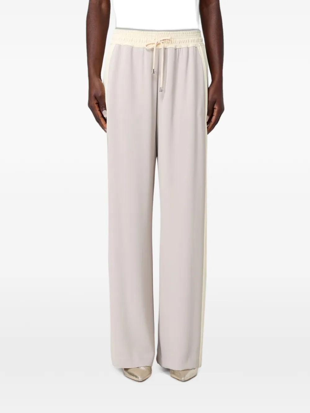 Hanita crêpe palazzo pants