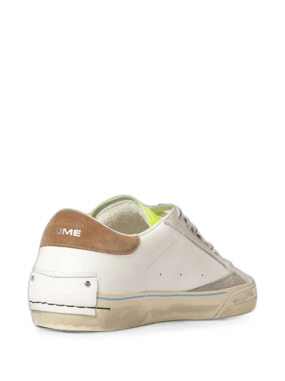 Crime London Distressed 2.0 leather sneakers Wit