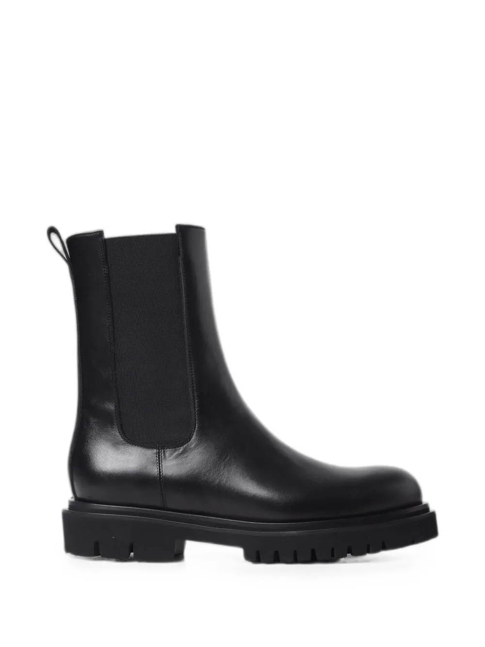 Anna F. leather ankle boots Zwart