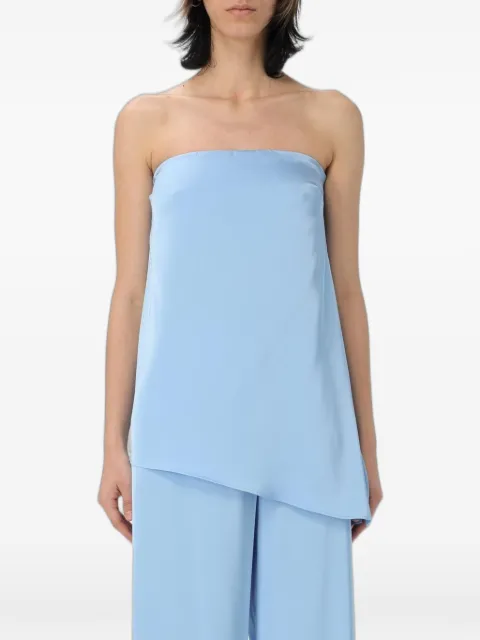Hanita asymmetric strapless top