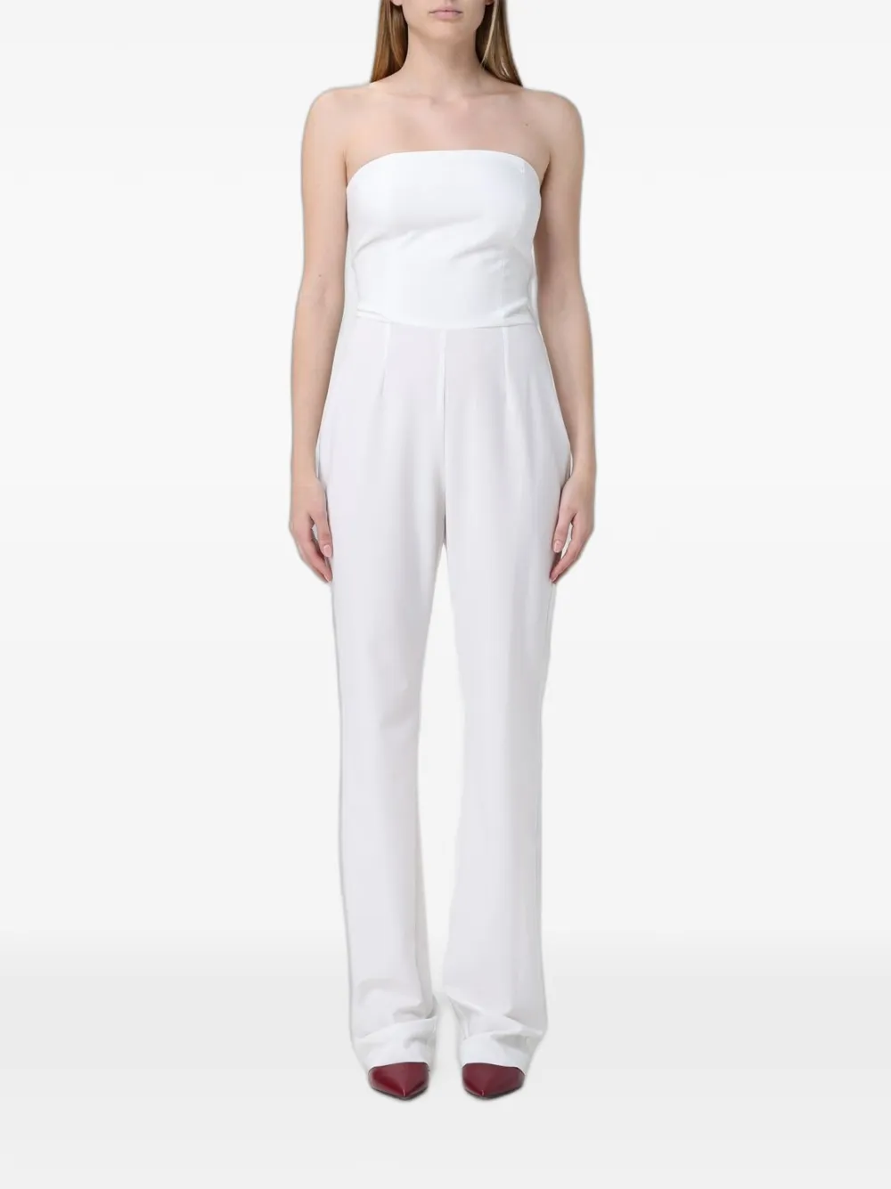 MAR DE MARGARITAS strapless wide-leg jumpsuit - Bianco