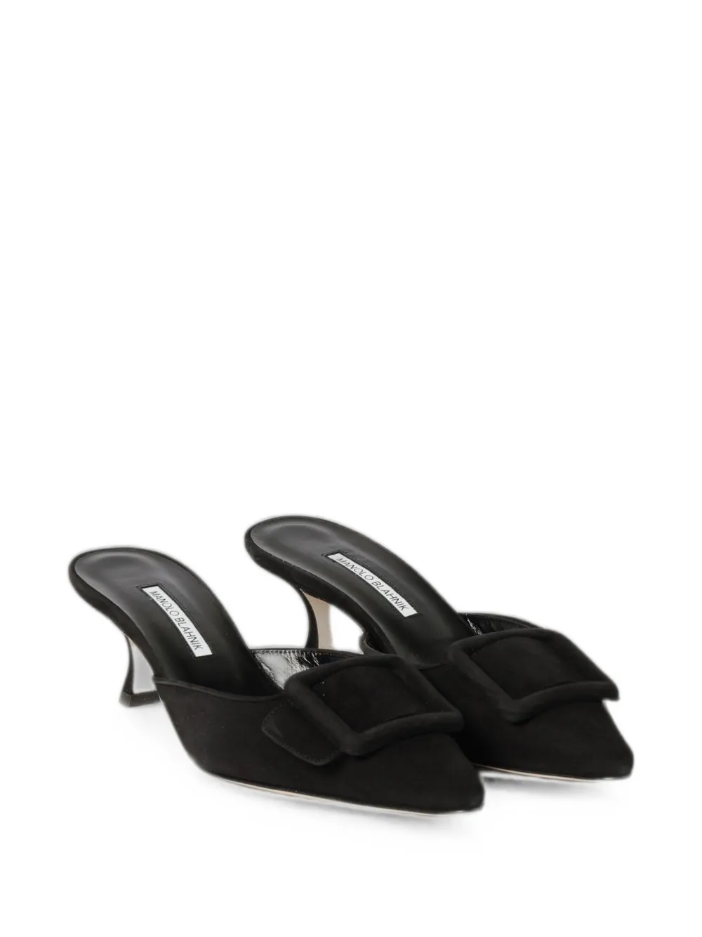 Manolo Blahnik Maysale buckled pumps Zwart