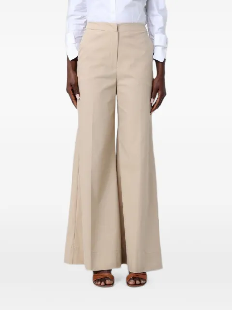 Hanita pressed-crease wide-leg trousers