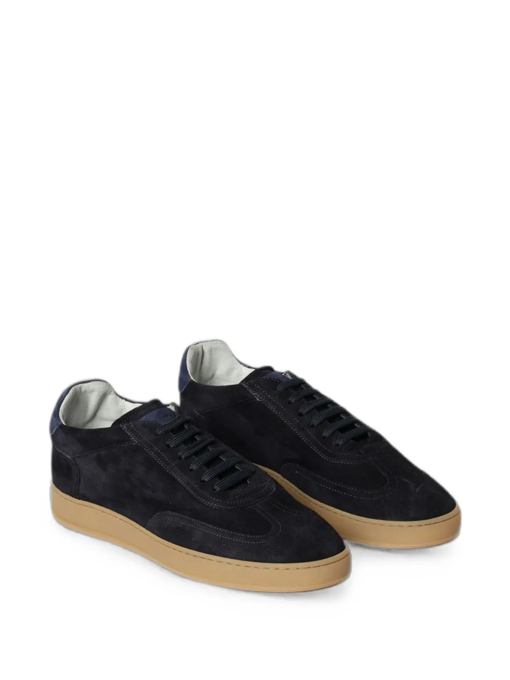 SOLDINI80 Akira panelled suede sneakers Blauw