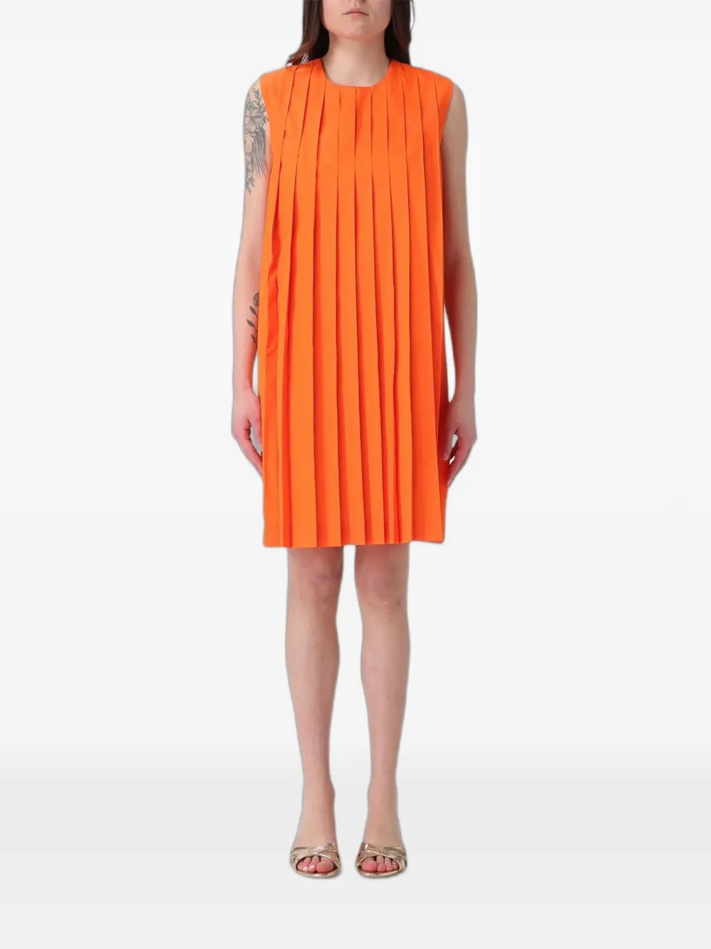 Ter Et Bantine pleated crepe midi dress
