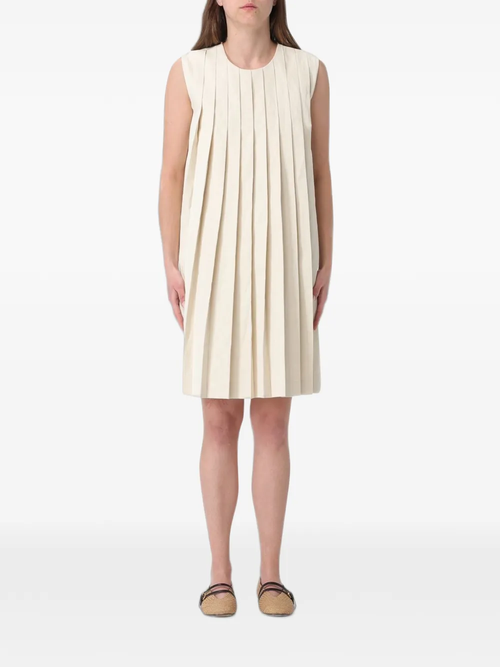 Ter Et Bantine pleated sleeveless midi dress