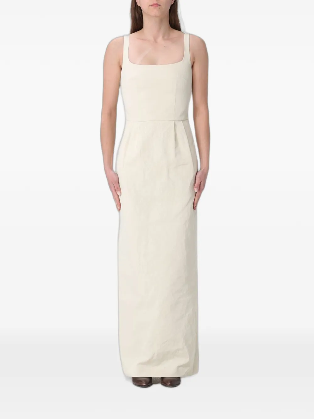 Ter Et Bantine square-neck sleeveless maxi dress - Toni neutri