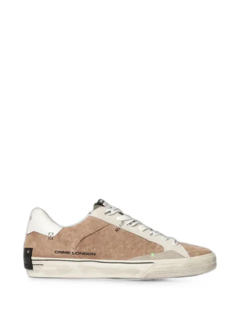 Crime London Deconstructed suede sneakers
