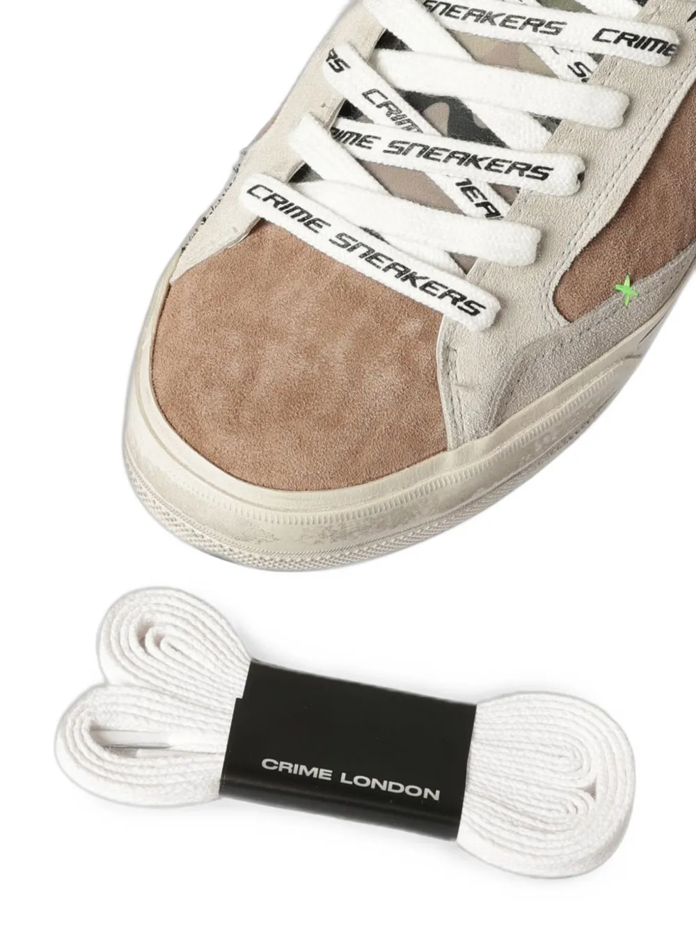 Crime London Deconstructed suede sneakers Bruin