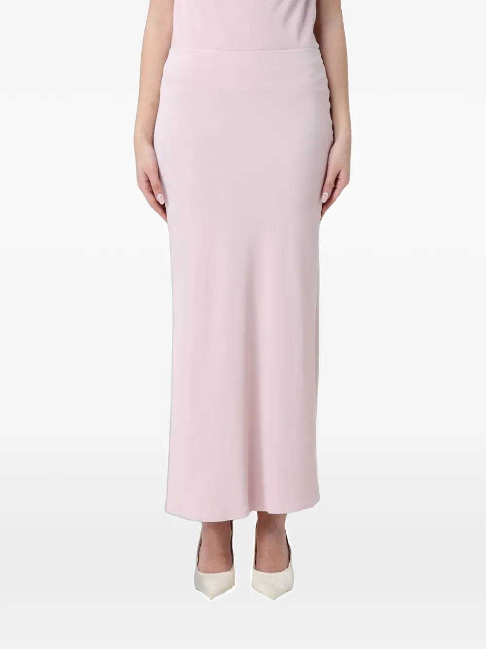 Hanita elasticated-waistband midi skirt
