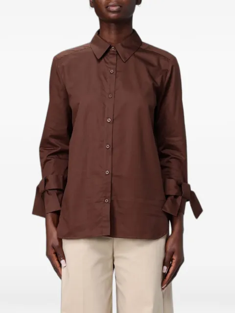 Hanita bow-detail shirt