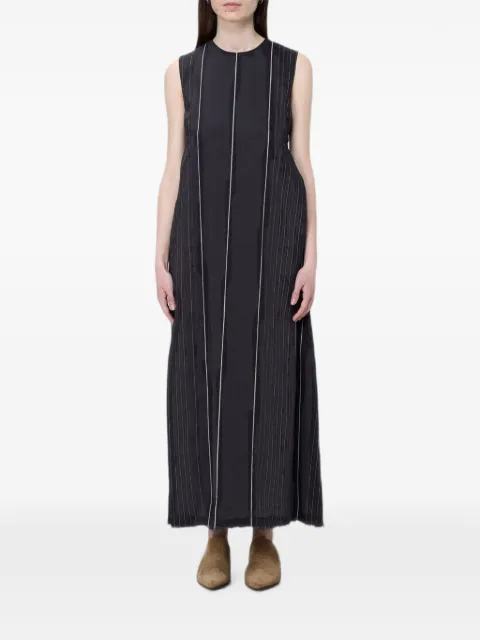 Ter Et Bantine robe longue sans manches à fines rayures
