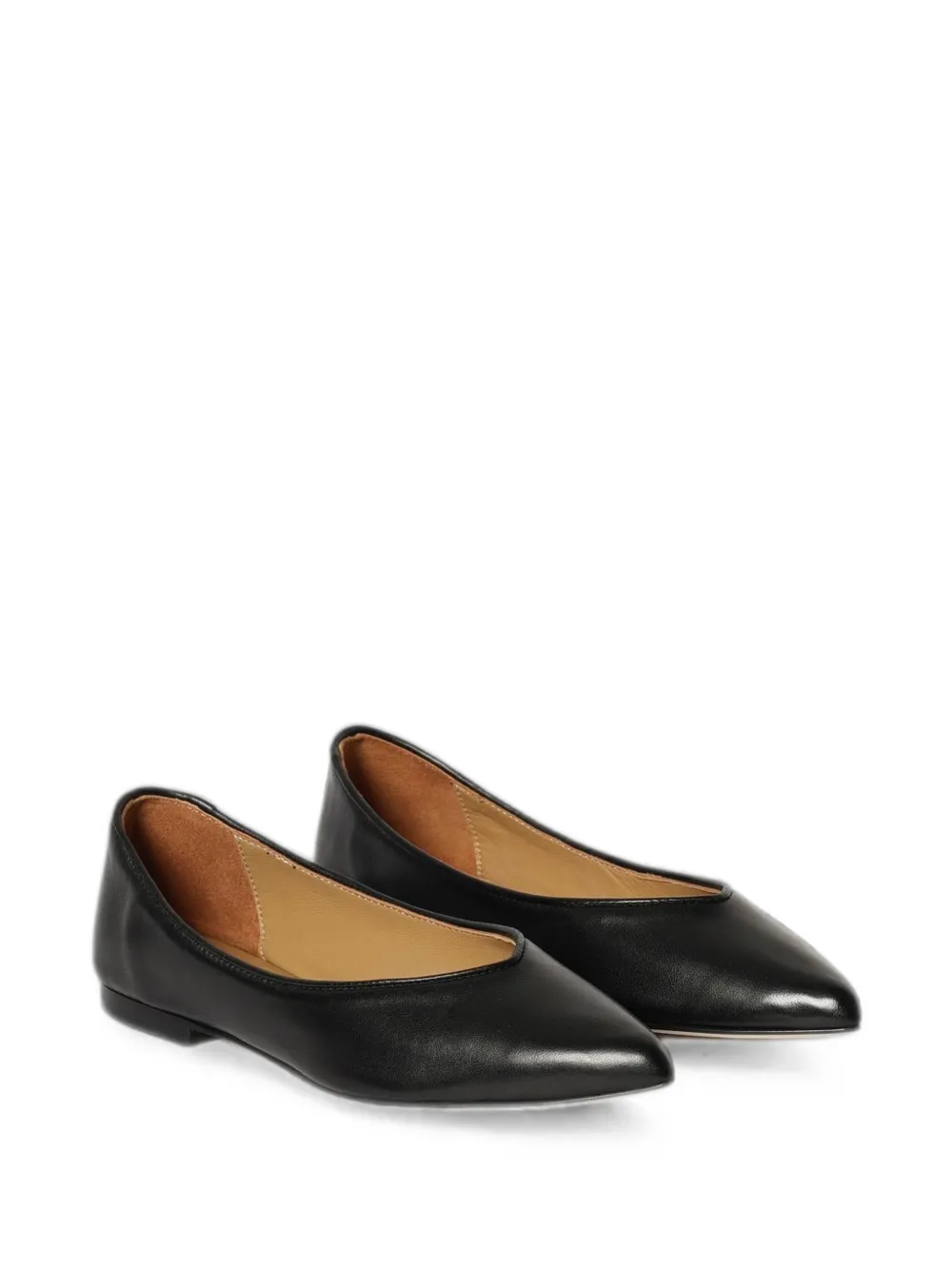 Anna F. pointed-toe ballet flats Zwart