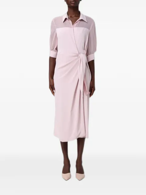 Hanita vestido midi cruzado con detalle de lazo