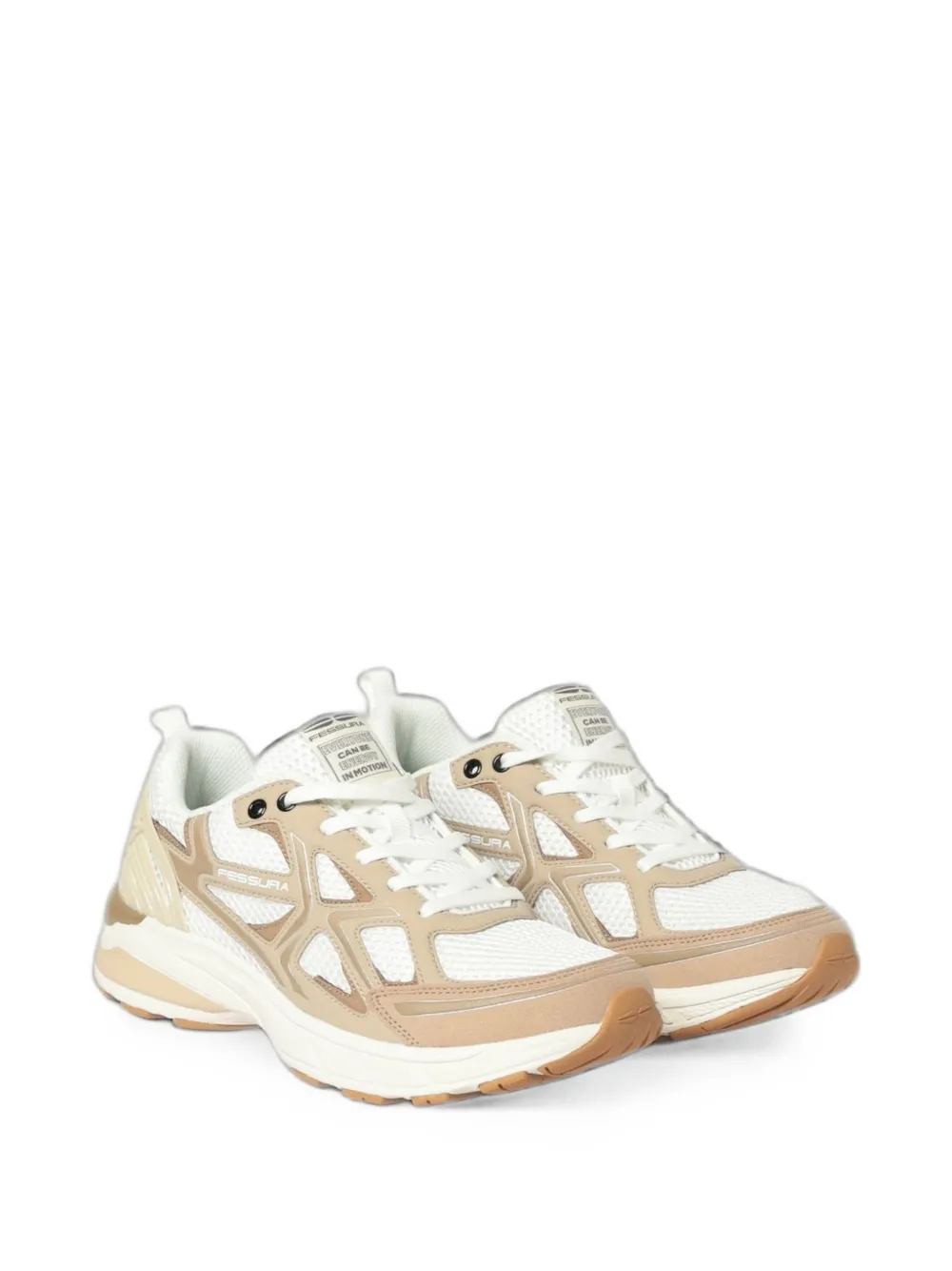Fessura City 01 mesh-panel sneakers Wit