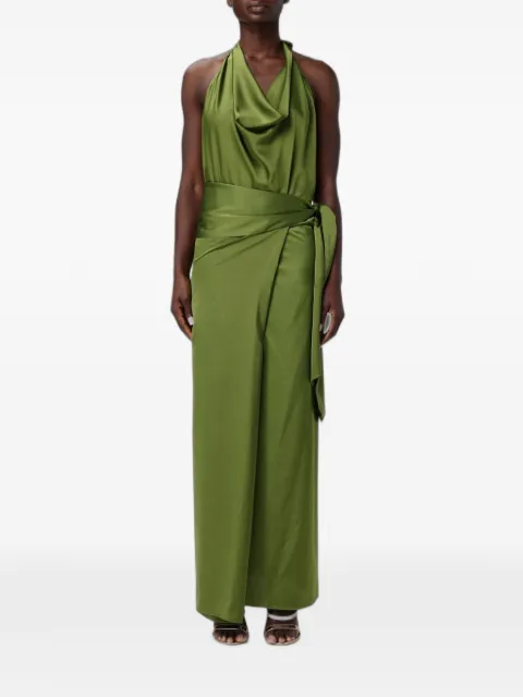 Hanita Maxikleid mit drapiertem Ausschnitt