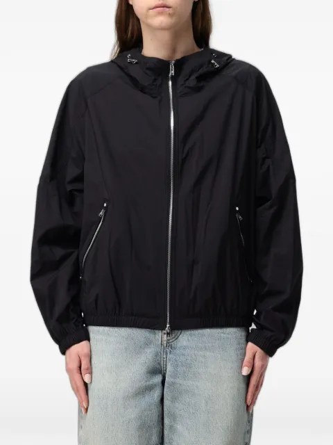 Moose Knuckles hooded logo-plaque jacket