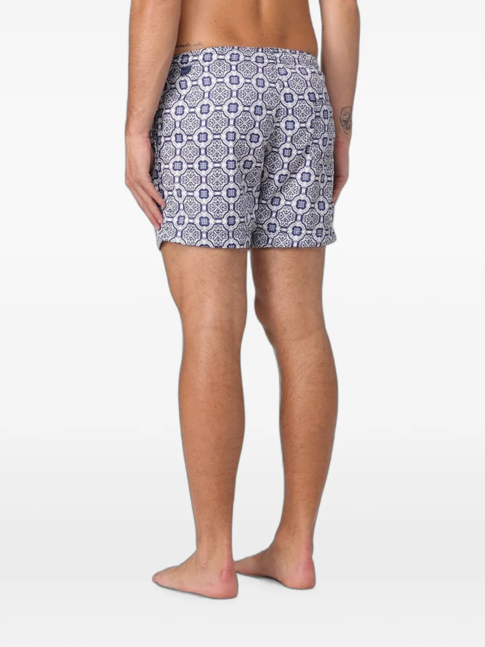 PENINSULA SWIMWEAR Zwembroek met geometrische print Wit