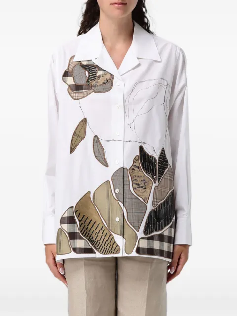 Antonio Marras patchwork-motif button-up overshirt
