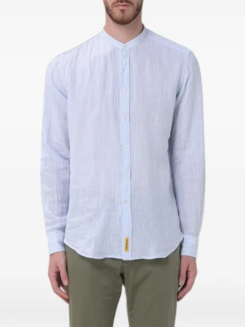B.D. Baggies striped grandad-collar shirt