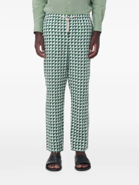 PENINSULA SWIMWEAR Teulada printed linen trousers