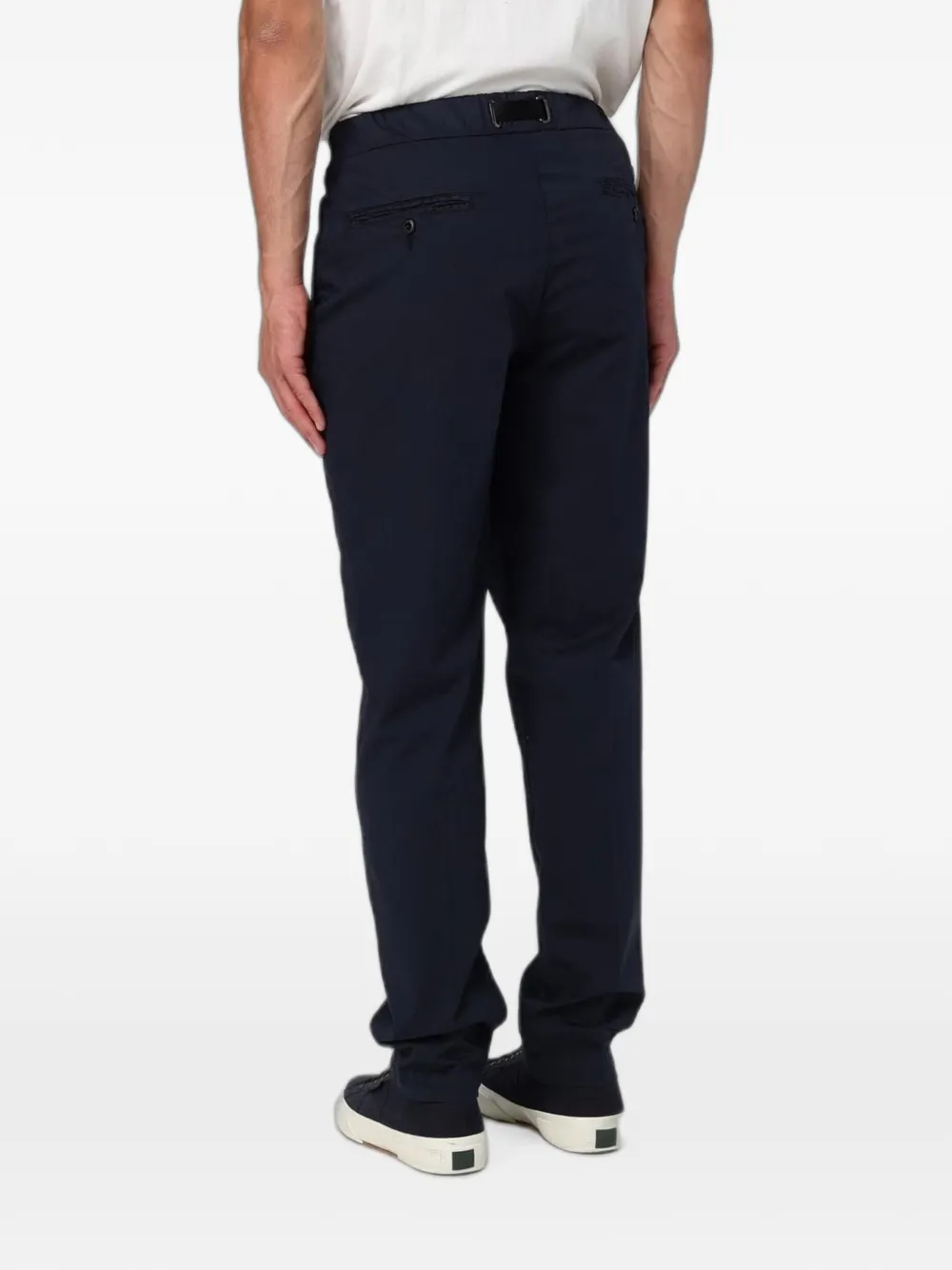Peuterey Alpen straight broek met ceintuur Blauw