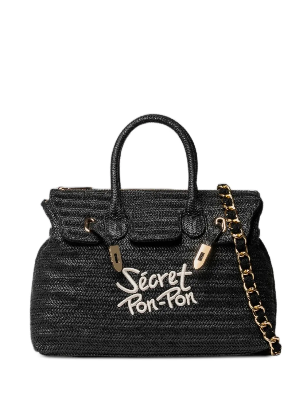 Secret Pon Pon medium Victoria logo-embroidered shoulder bag