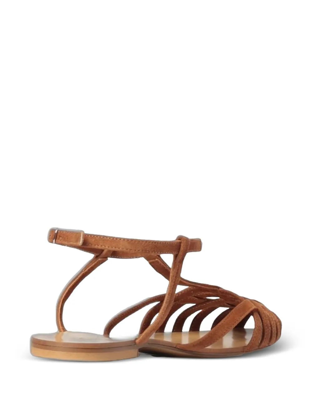 Anna F. strappy suede sandals Bruin