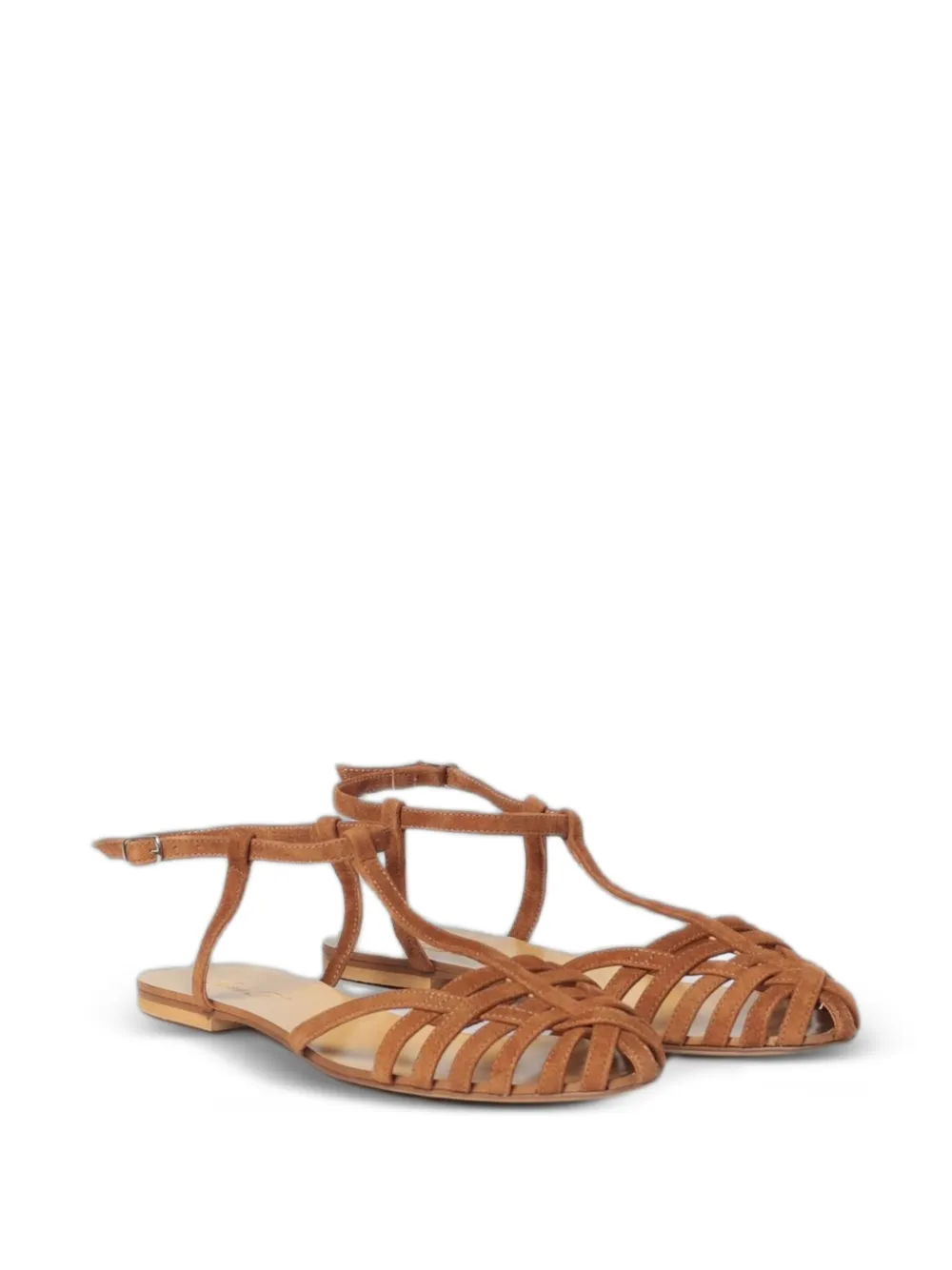 Anna F. strappy suede sandals Bruin