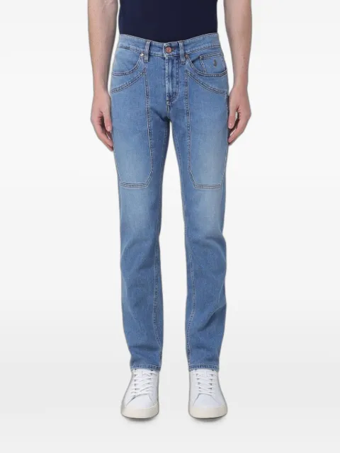 JECKERSON panelled skinny-fit jeans