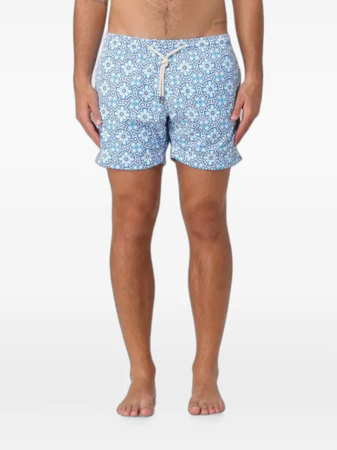 PENINSULA SWIMWEAR geometric-print drawstring swim shorts