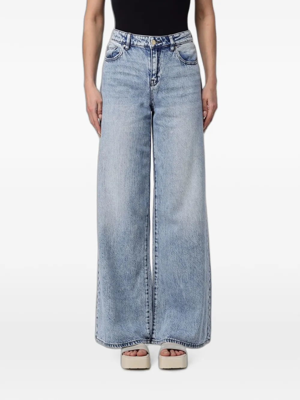 Armani Exchange wide-leg jeans - Blu