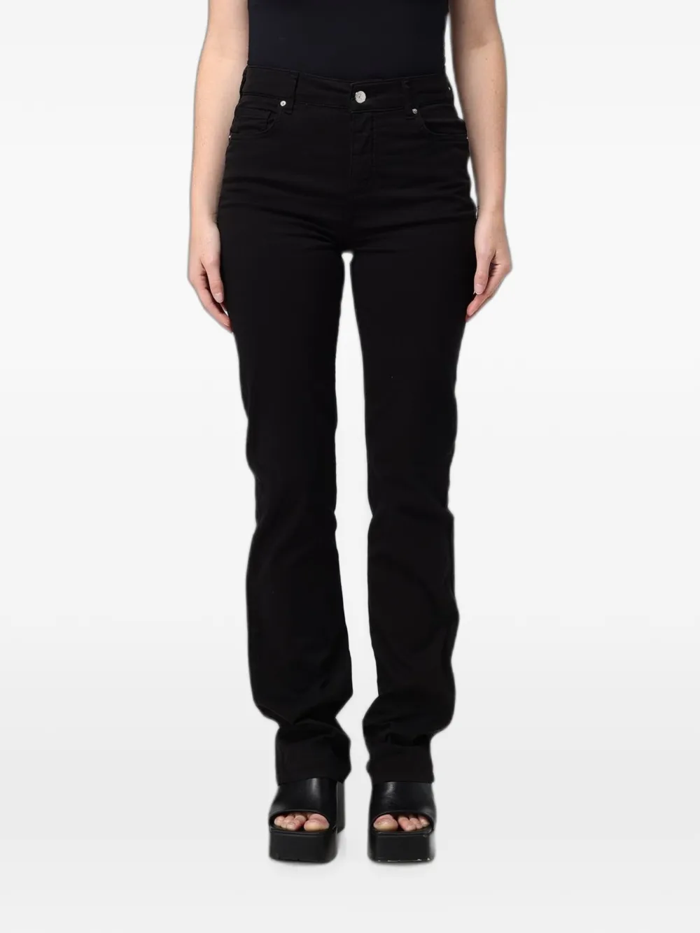 Armani Exchange five-pocket straight-leg jeans - Nero