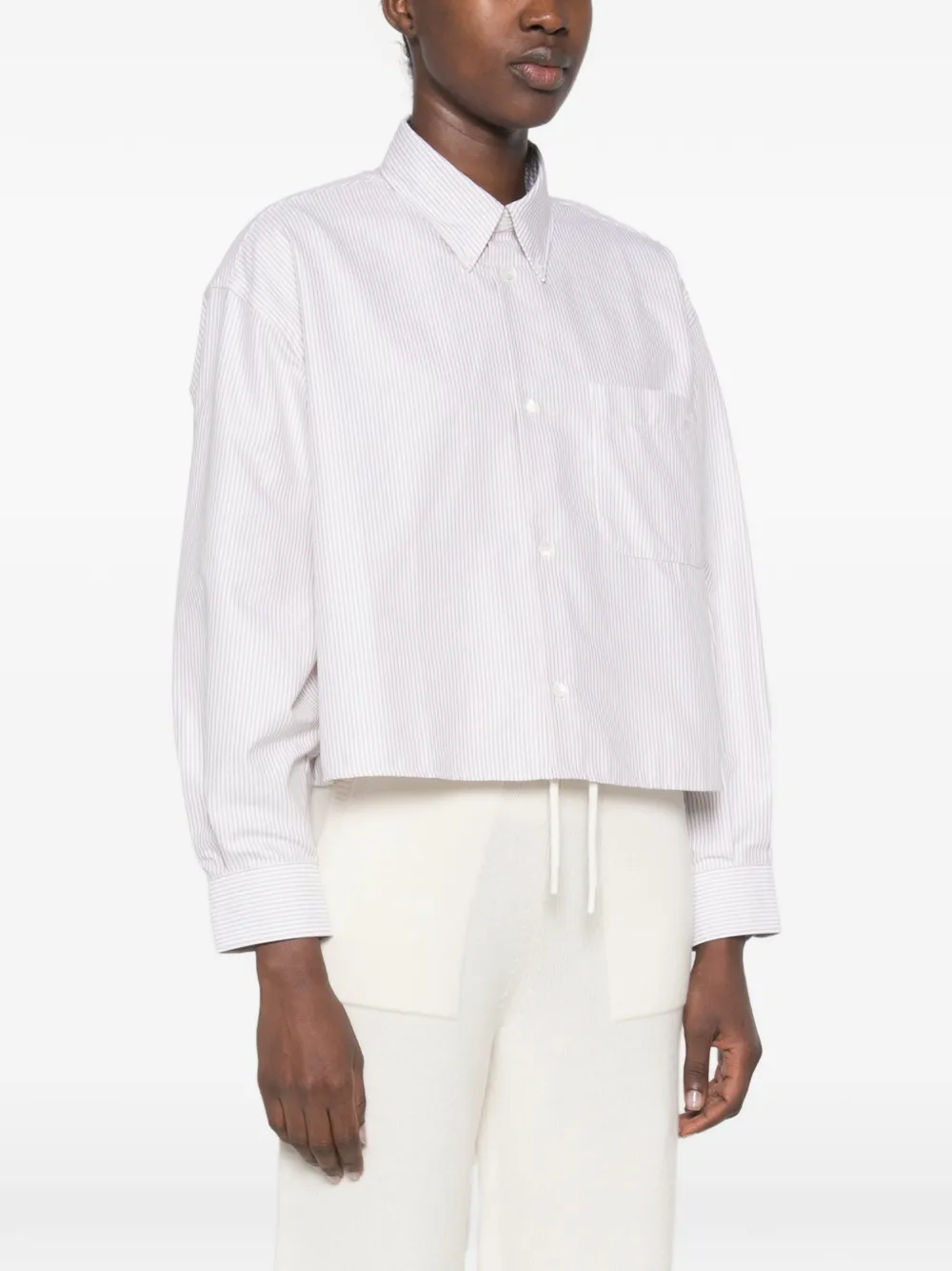 A.P.C. Gestreept overhemd Wit