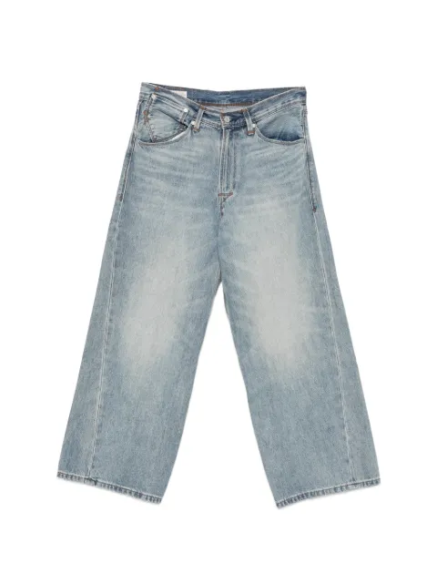 Levi's faded wide-leg jeans