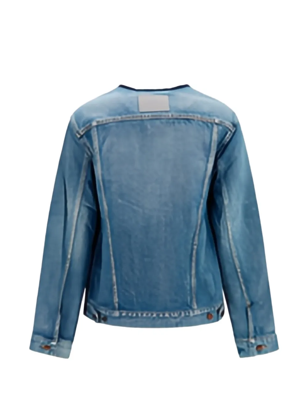Balenciaga Hourglas denim jack Blauw