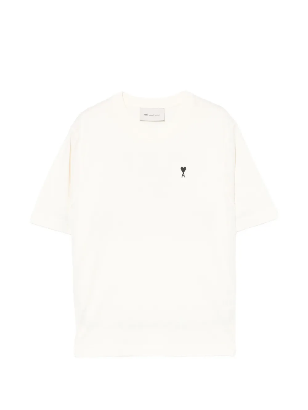 AMI Paris Ami de Coeur slogan-print T-shirt | Neutrals | Image 1