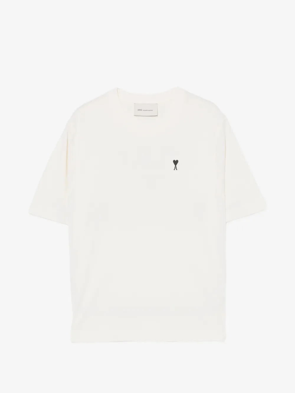 AMI Paris Ami de Coeur slogan-print T-shirt | Neutrals | Image 1