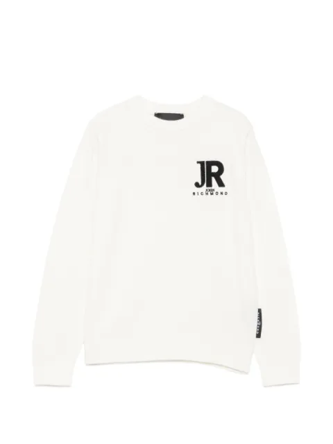 John Richmond Junior logo-embroidered sweater