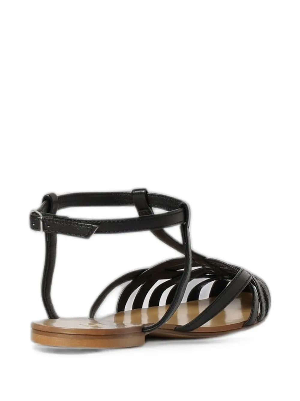 Anna F. cage-style buckled sandals Zwart