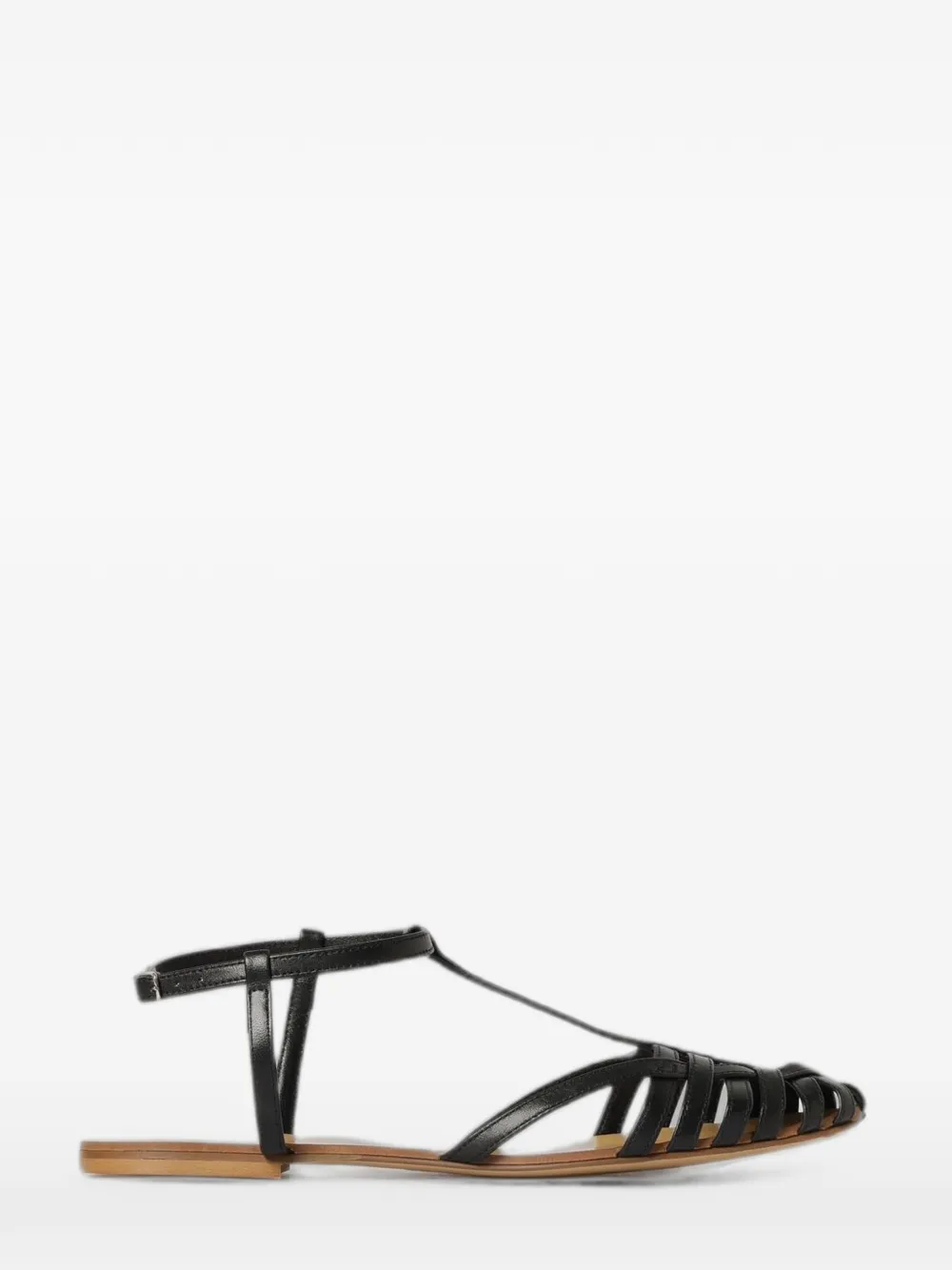 Anna F. cage-style buckled sandals Zwart