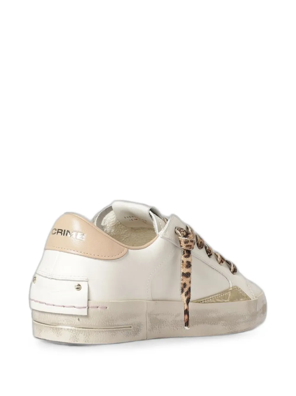 Crime London Sk8 Deluxe leopard-print sneakers Beige